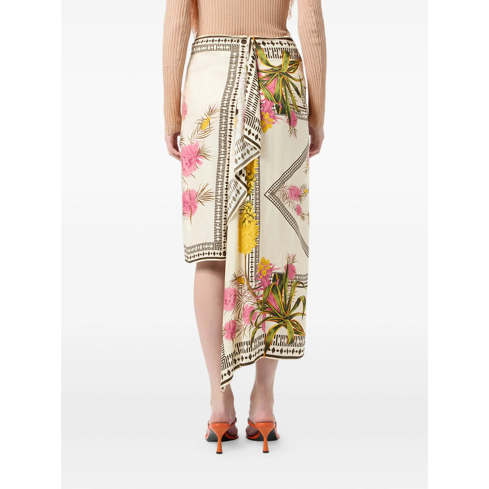 Blumarine Neutrals Skirts - Asymmetric & Draped Skirts Women BLUMARINE