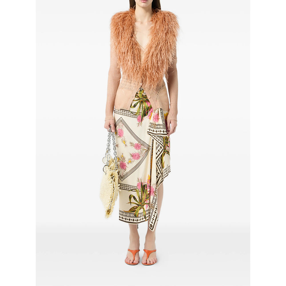 Blumarine Neutrals Skirts - Asymmetric & Draped Skirts Women BLUMARINE
