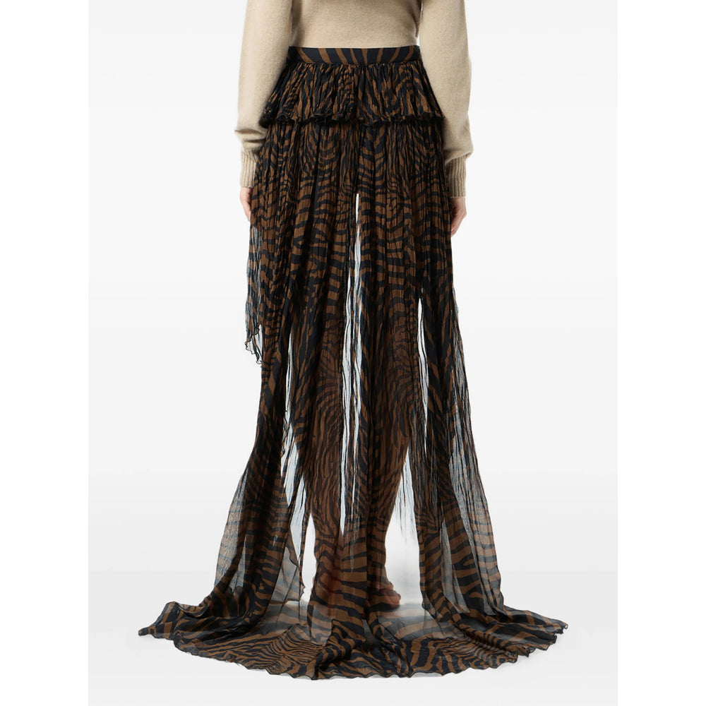 Blumarine Brown Skirts - Asymmetric & Draped Skirts Women BLUMARINE