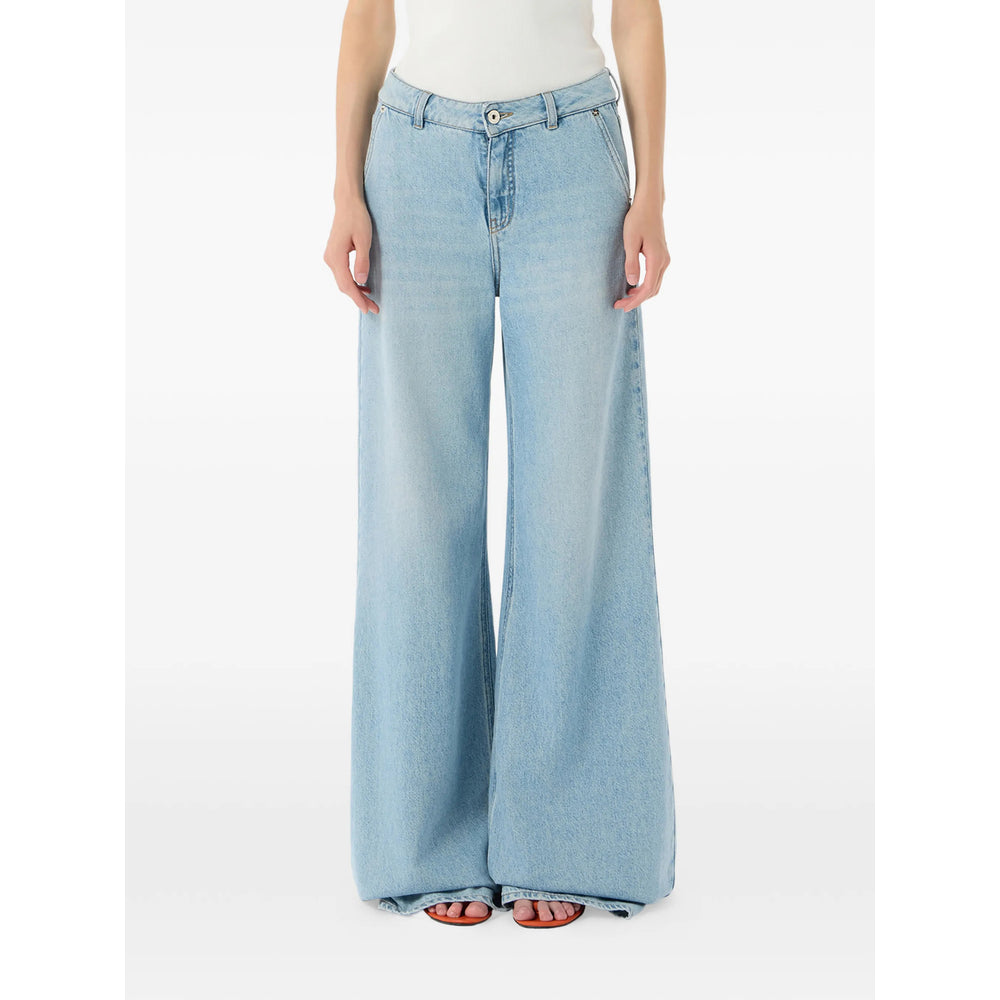 Blumarine Blue Trousers - Palazzo Pants Women BLUMARINE