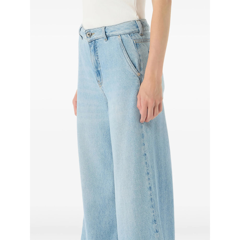 Blumarine Blue Trousers - Palazzo Pants Women BLUMARINE