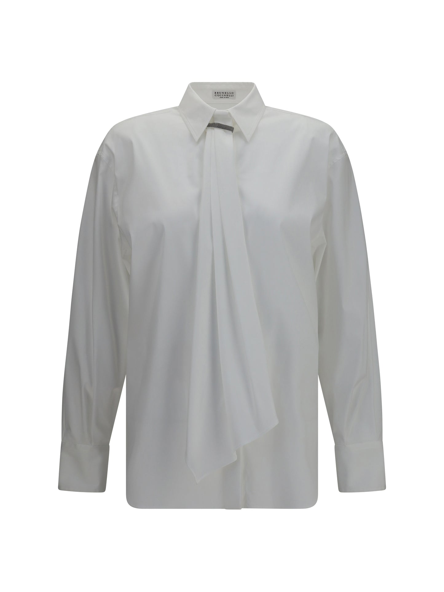 Brunello Cucinelli Women Shirt With Monili Embellishment BRUNELLO CUCINELLI
