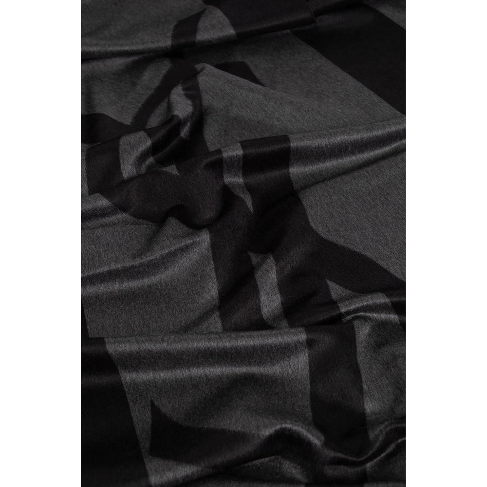 Saint Laurent Black Scarves Men SAINT LAURENT