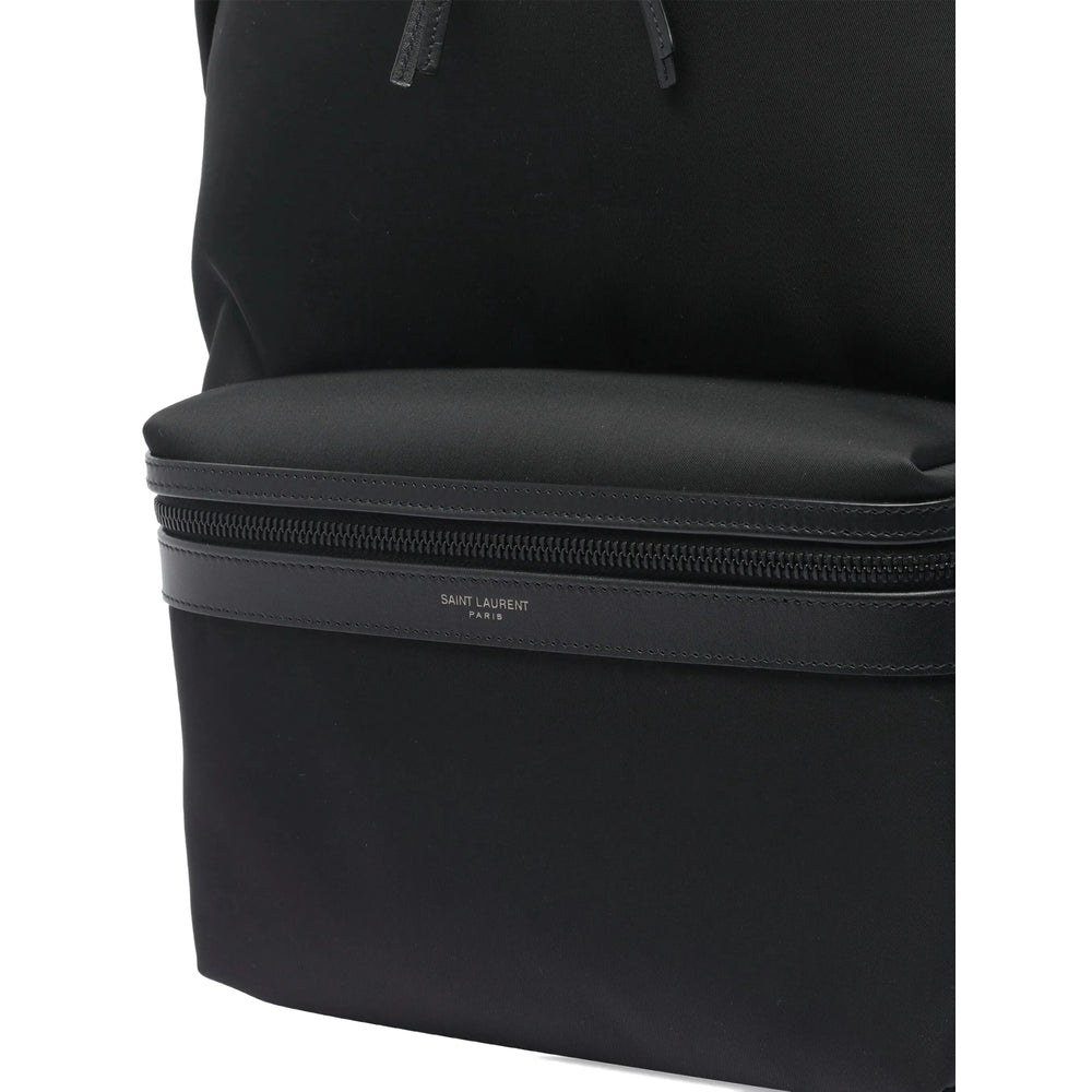 Saint Laurent Black Backpacks Men SAINT LAURENT