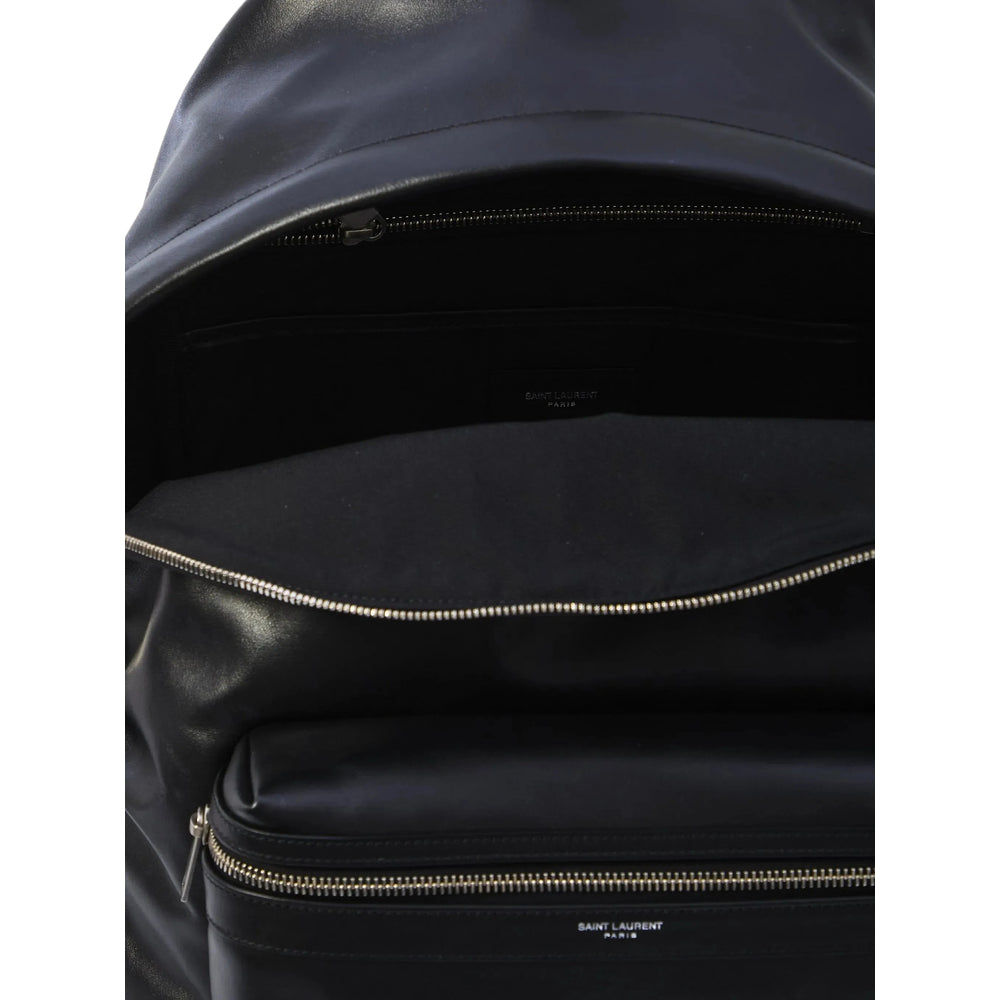 Saint Laurent Black Backpacks Men SAINT LAURENT