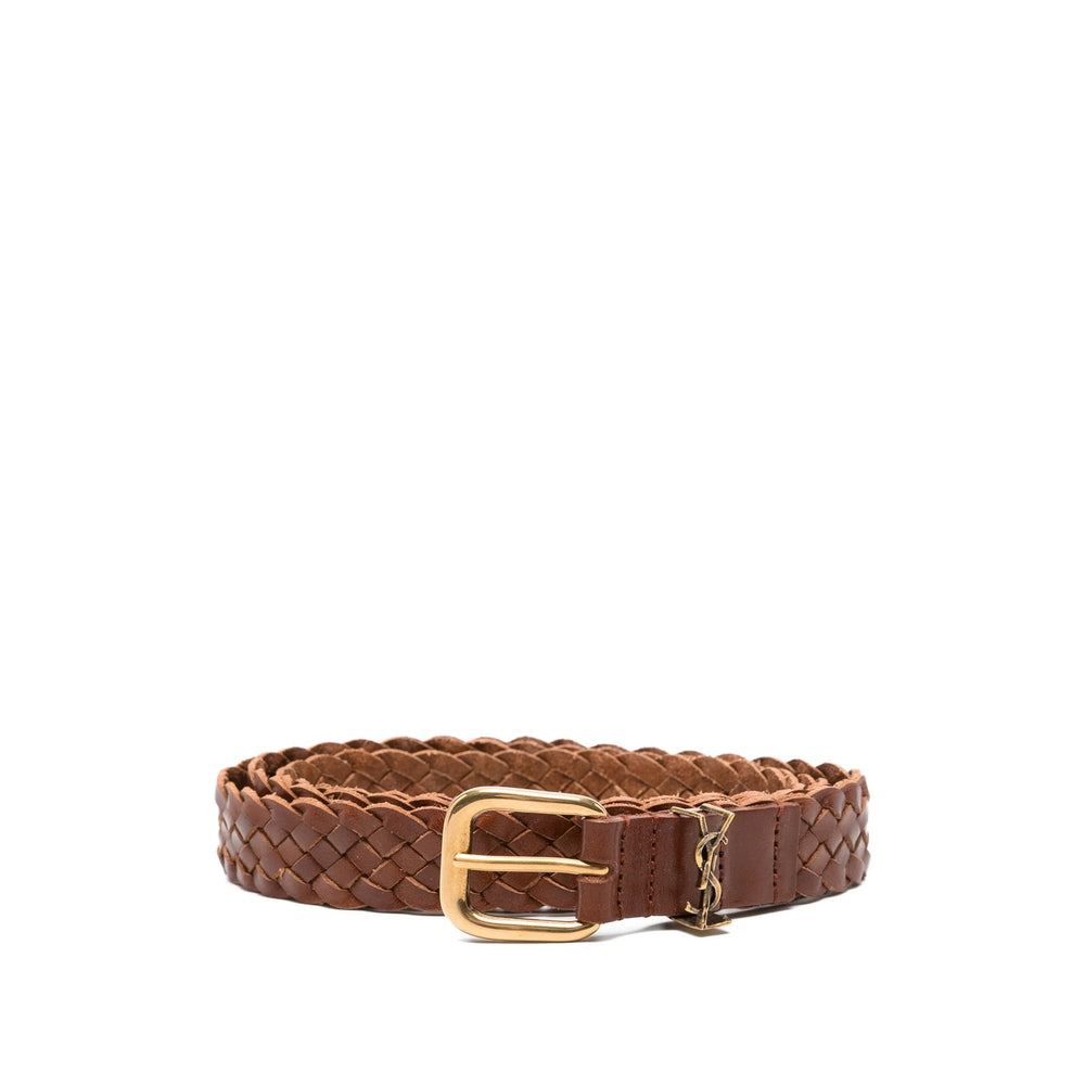 Saint Laurent Brown Belts Men SAINT LAURENT