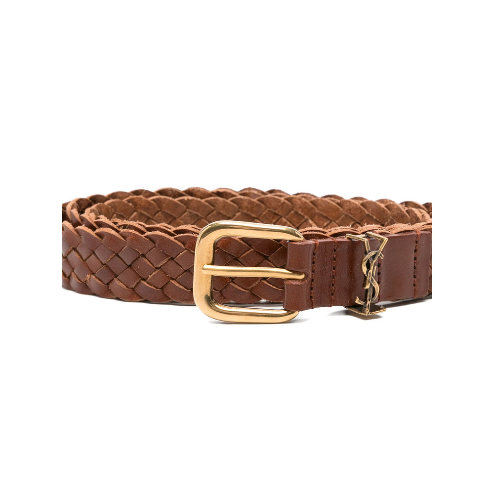 Saint Laurent Brown Belts Men SAINT LAURENT