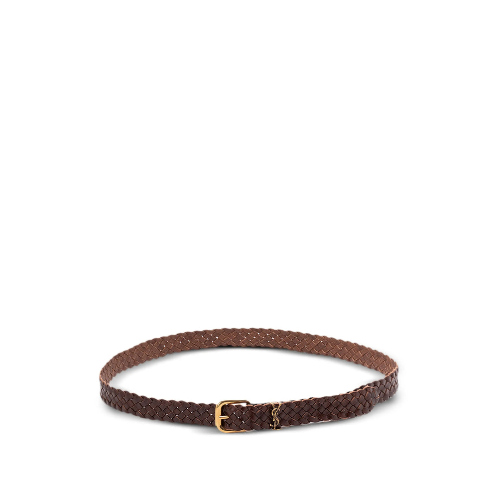 Saint Laurent Brown Belts Men SAINT LAURENT