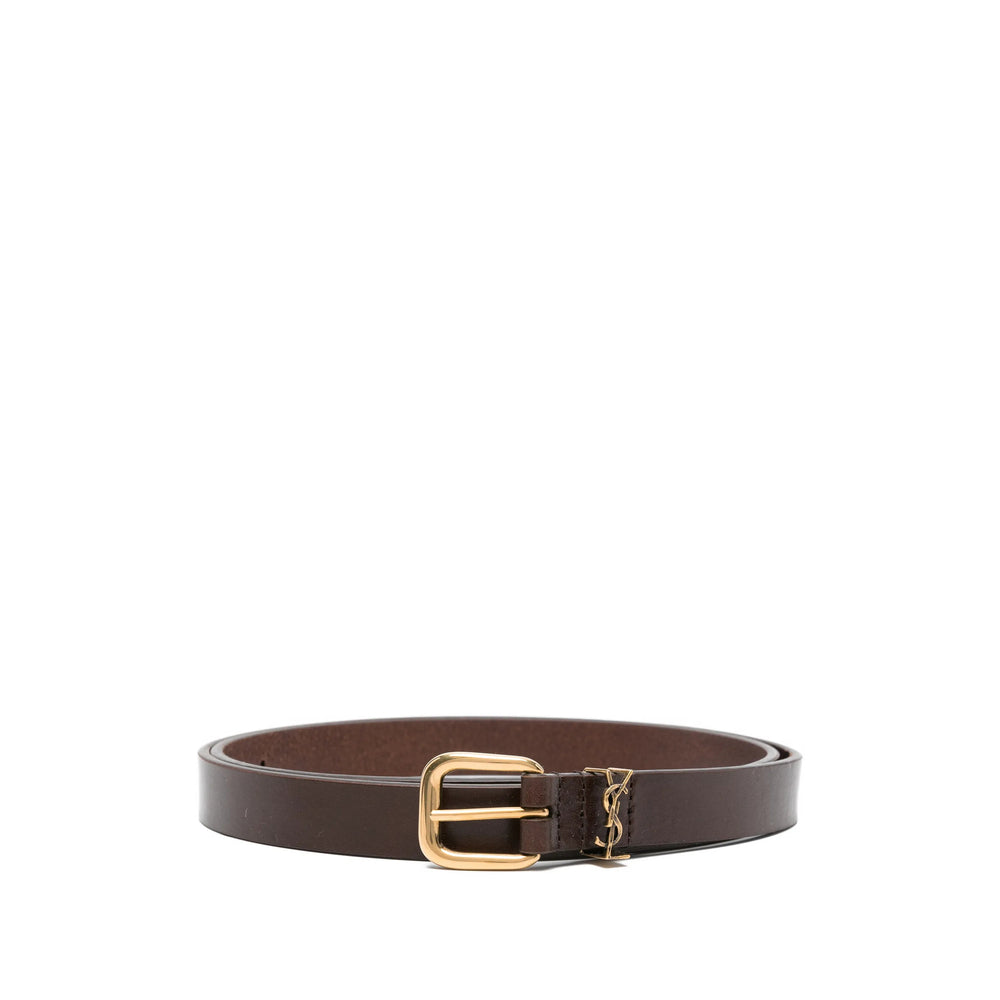 Saint Laurent Brown Belts Men SAINT LAURENT