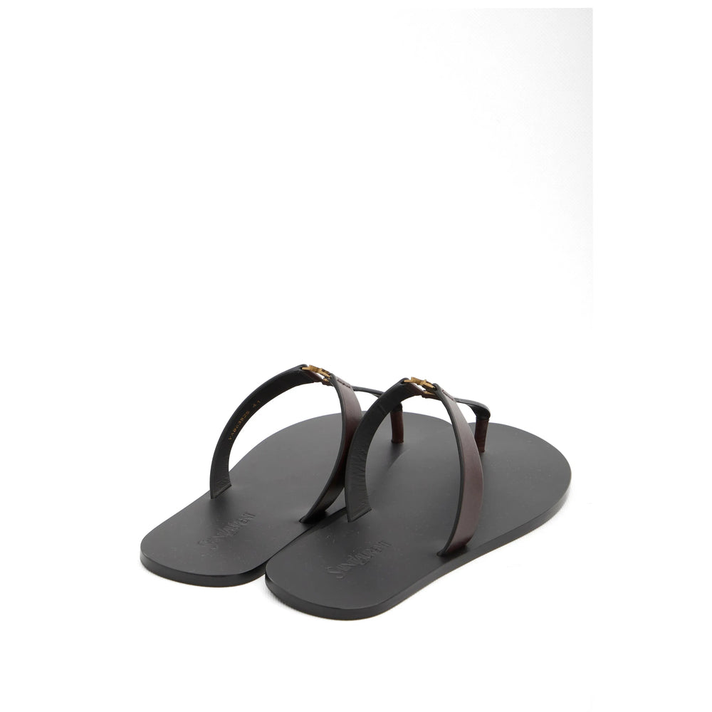 Saint Laurent Brown Sandals Men SAINT LAURENT