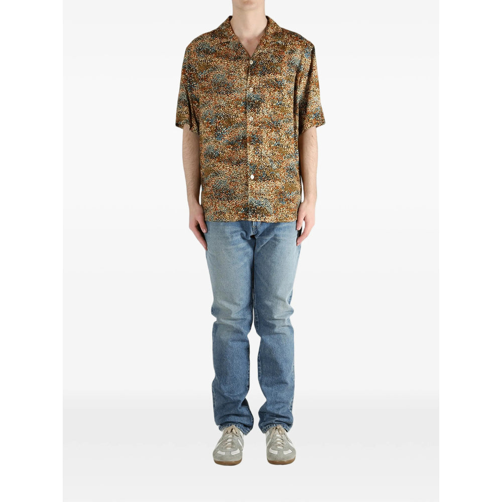 Saint Laurent Brown Shirts Men SAINT LAURENT