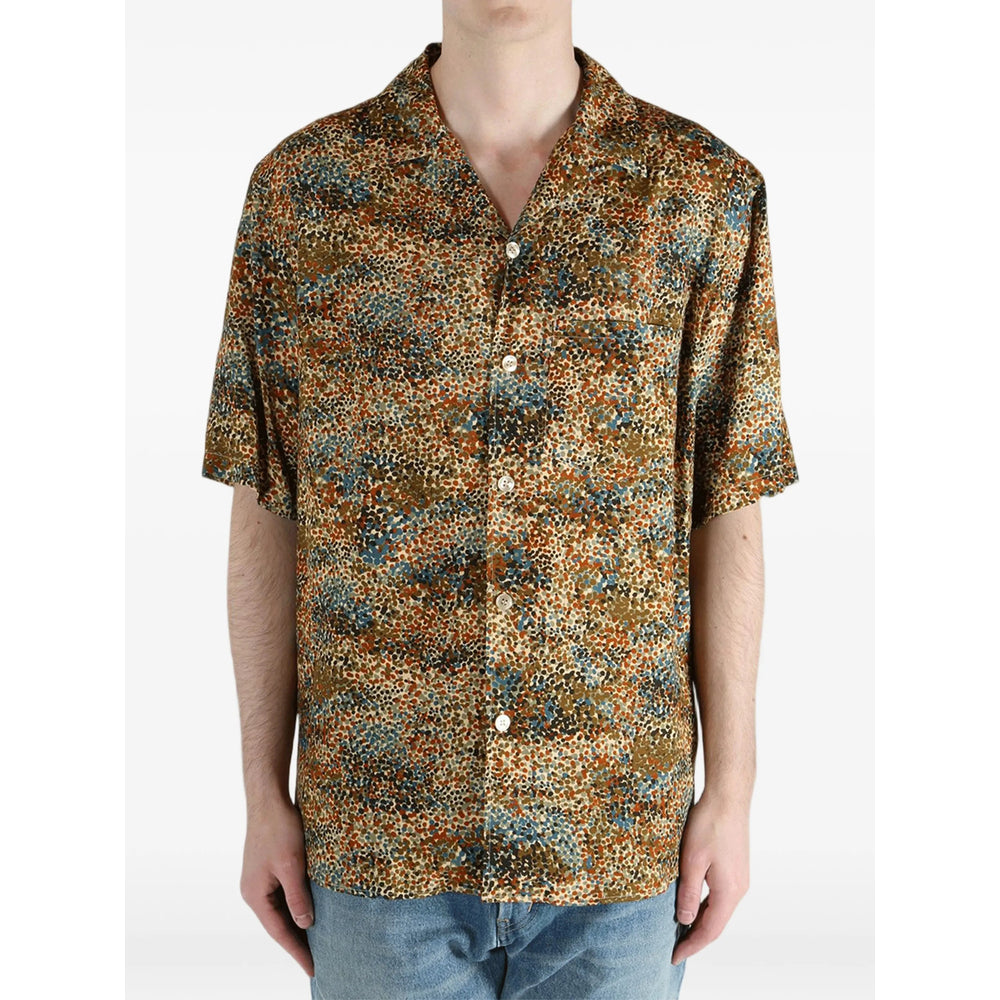 Saint Laurent Brown Shirts Men SAINT LAURENT