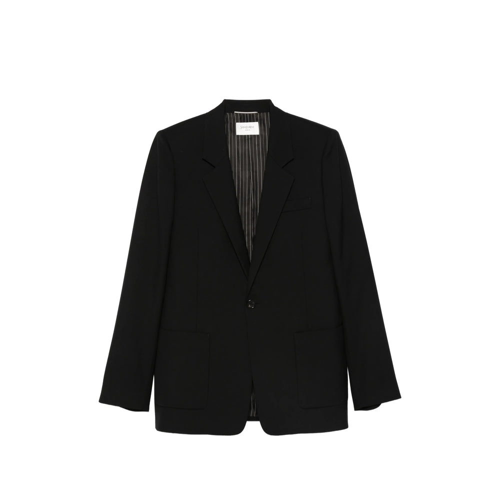 Saint Laurent Black Jackets - Blazers Men SAINT LAURENT