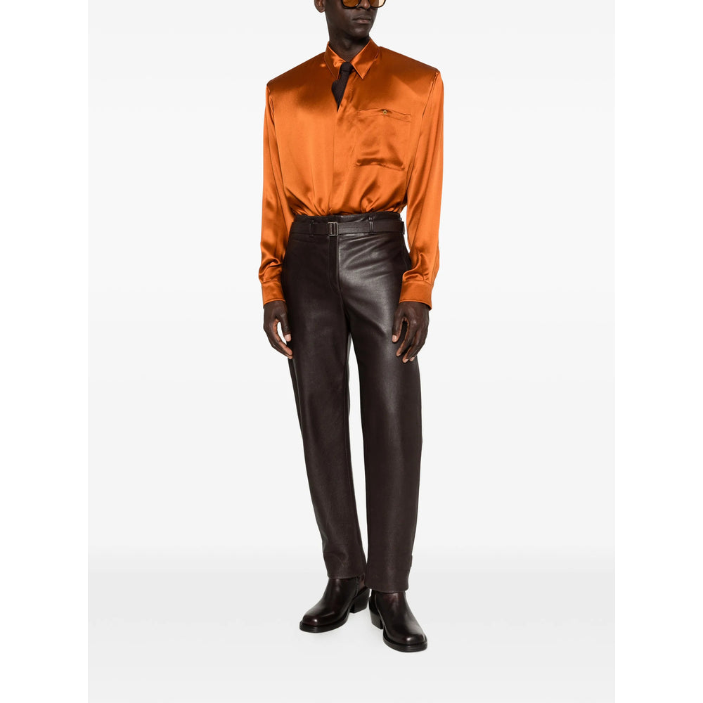 Saint Laurent Orange Shirts Men SAINT LAURENT
