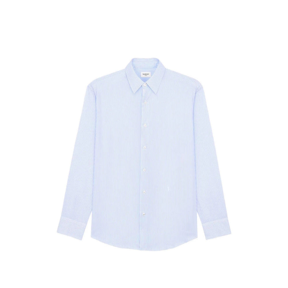 Saint Laurent Blue Shirts Men SAINT LAURENT