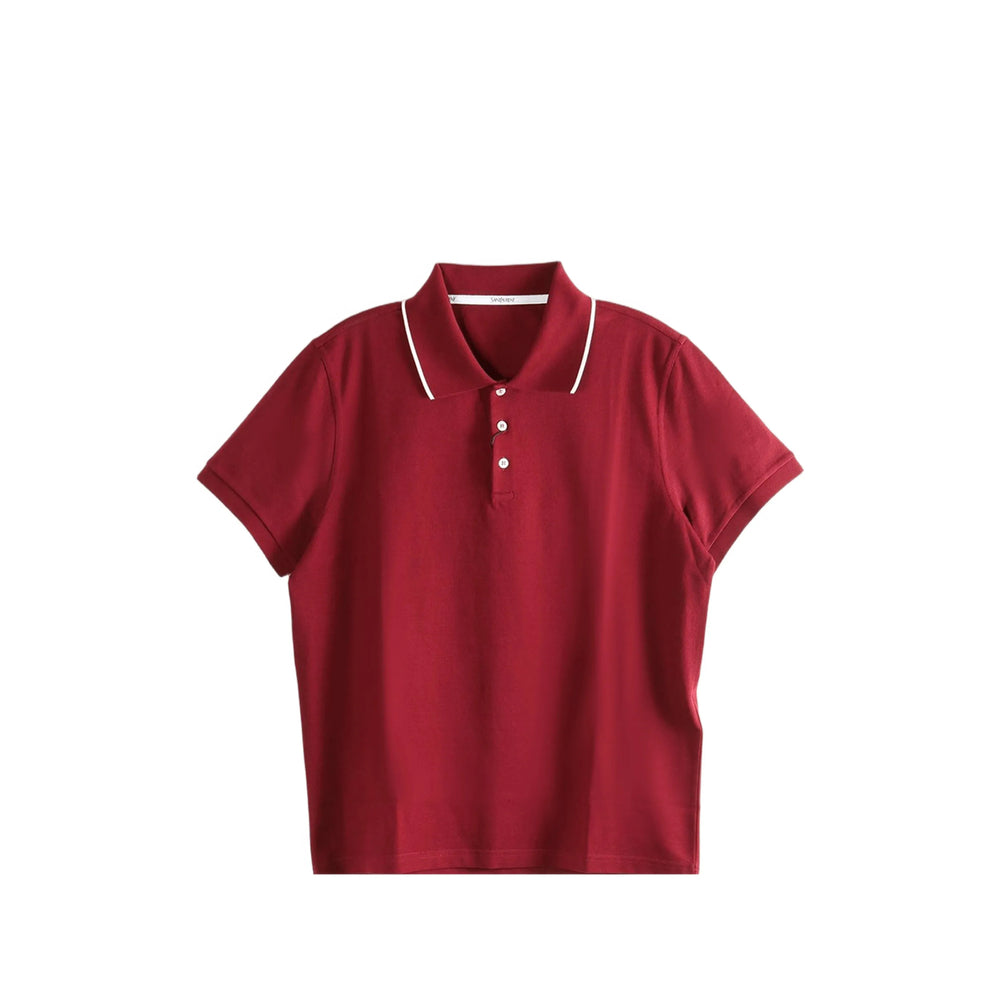 Saint Laurent Red Polo Shirts Men SAINT LAURENT