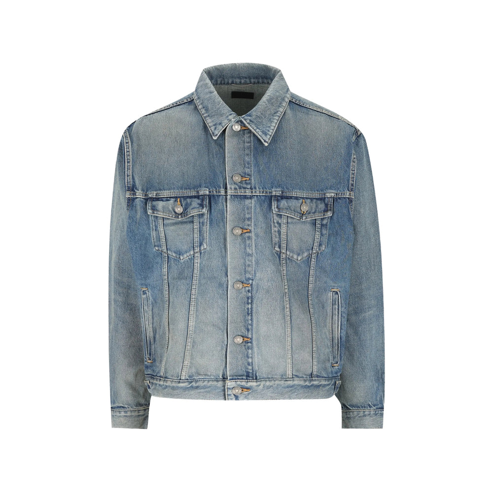 Saint Laurent Blue Jackets - Denim Jackets Men SAINT LAURENT