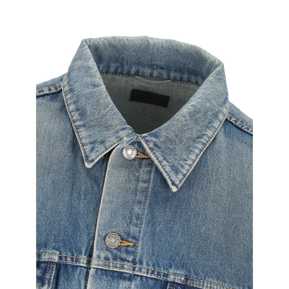 Saint Laurent Blue Jackets - Denim Jackets Men SAINT LAURENT