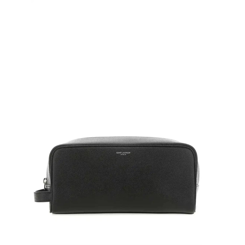Saint Laurent Black Wash Bags Men SAINT LAURENT
