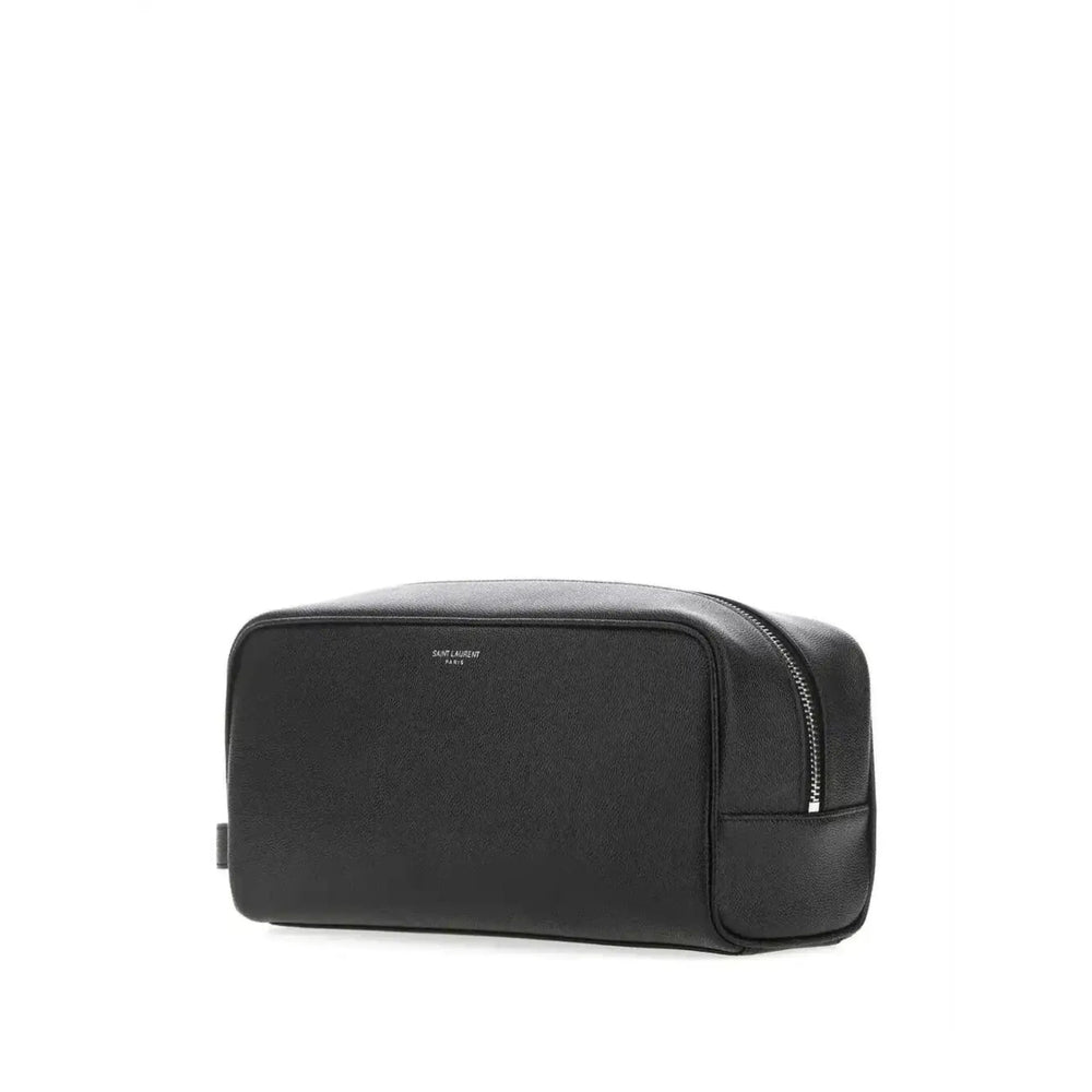 Saint Laurent Black Wash Bags Men SAINT LAURENT
