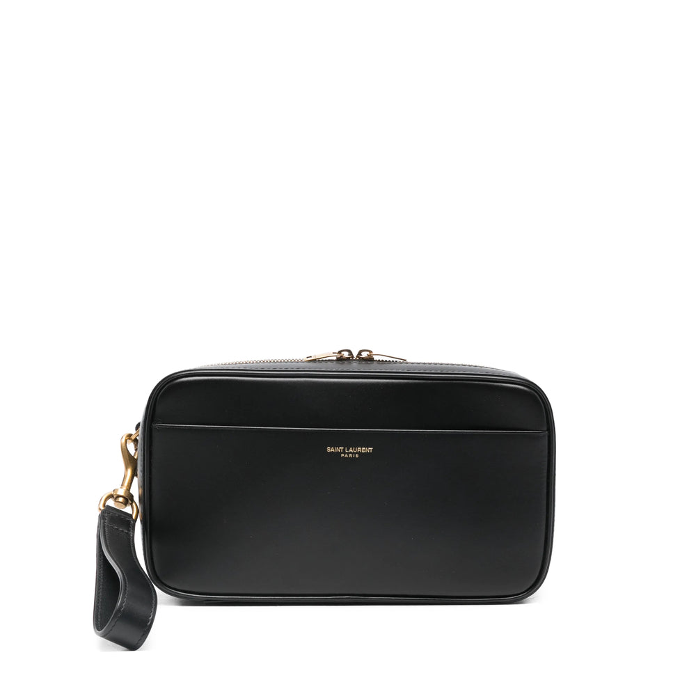 Saint Laurent Black Wash Bags Men SAINT LAURENT