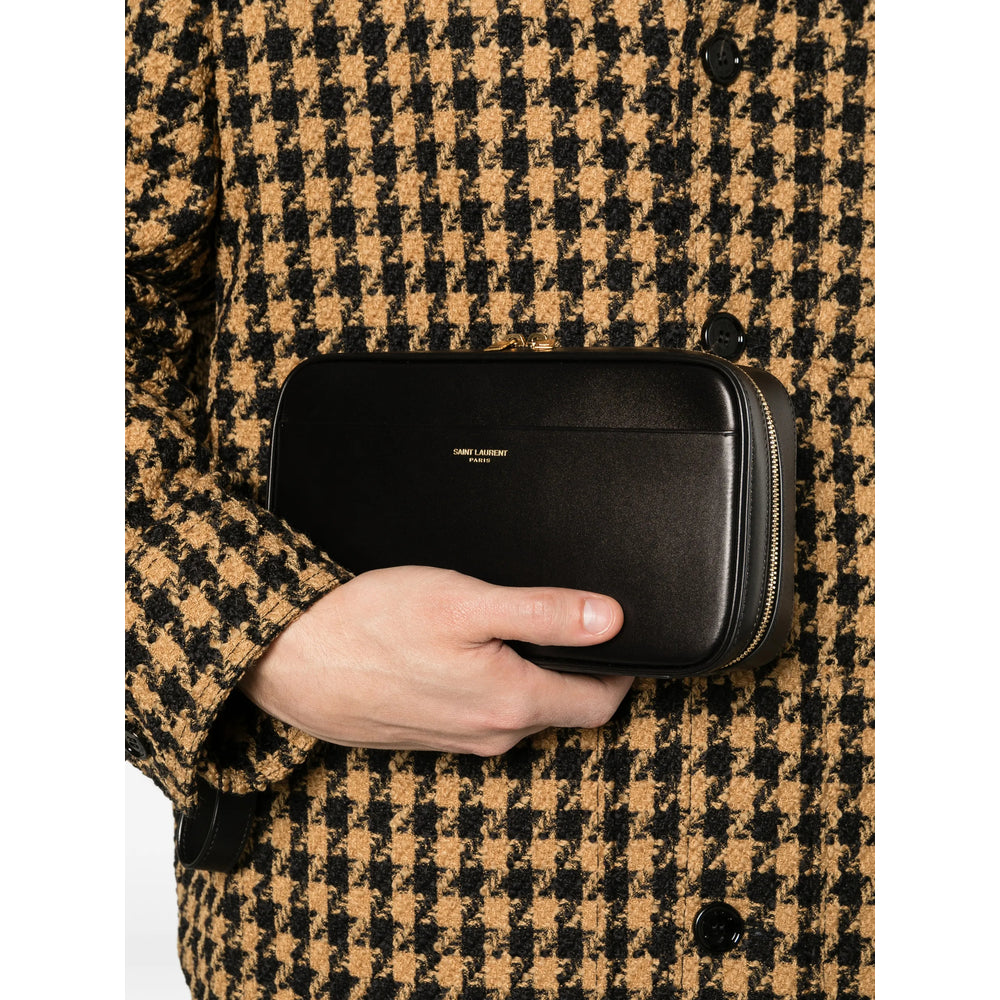 Saint Laurent Black Wash Bags Men SAINT LAURENT