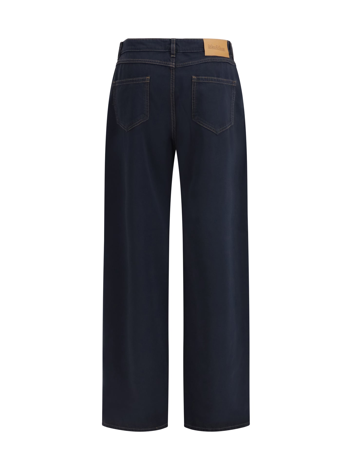 Max Mara Studio Women Baggy Pants In Pure Cotton Satin MAX MARA STUDIO