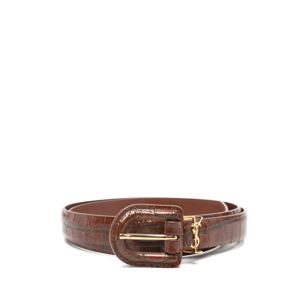 Saint Laurent Brown Belts Women SAINT LAURENT