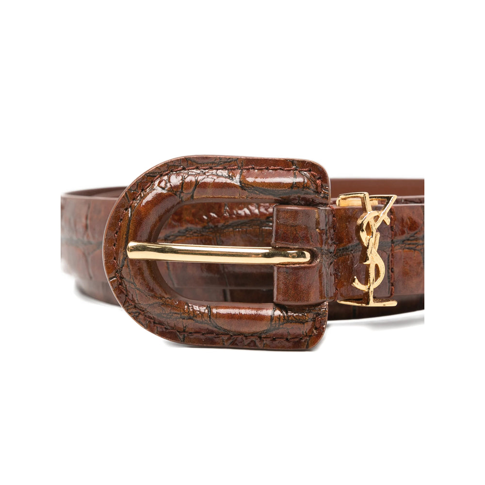 Saint Laurent Brown Belts Women SAINT LAURENT