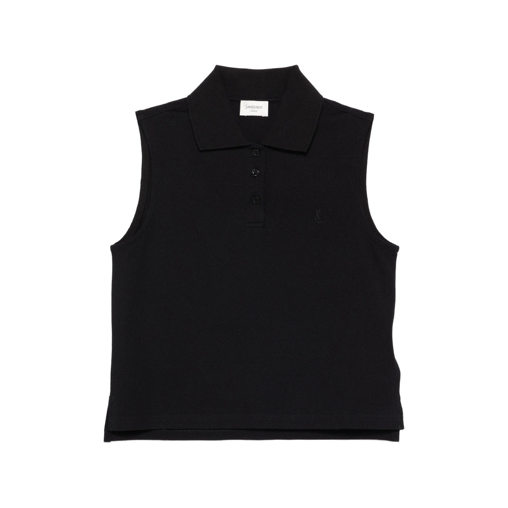 Saint Laurent Black Tops - Polo Tops Women SAINT LAURENT