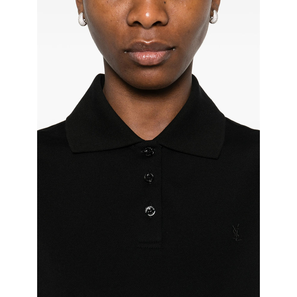 Saint Laurent Black Tops - Polo Tops Women SAINT LAURENT