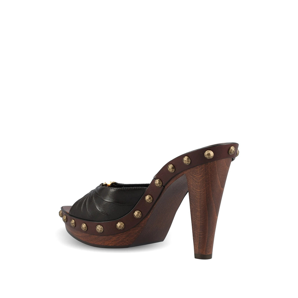 Saint Laurent Brown Shoes Women SAINT LAURENT