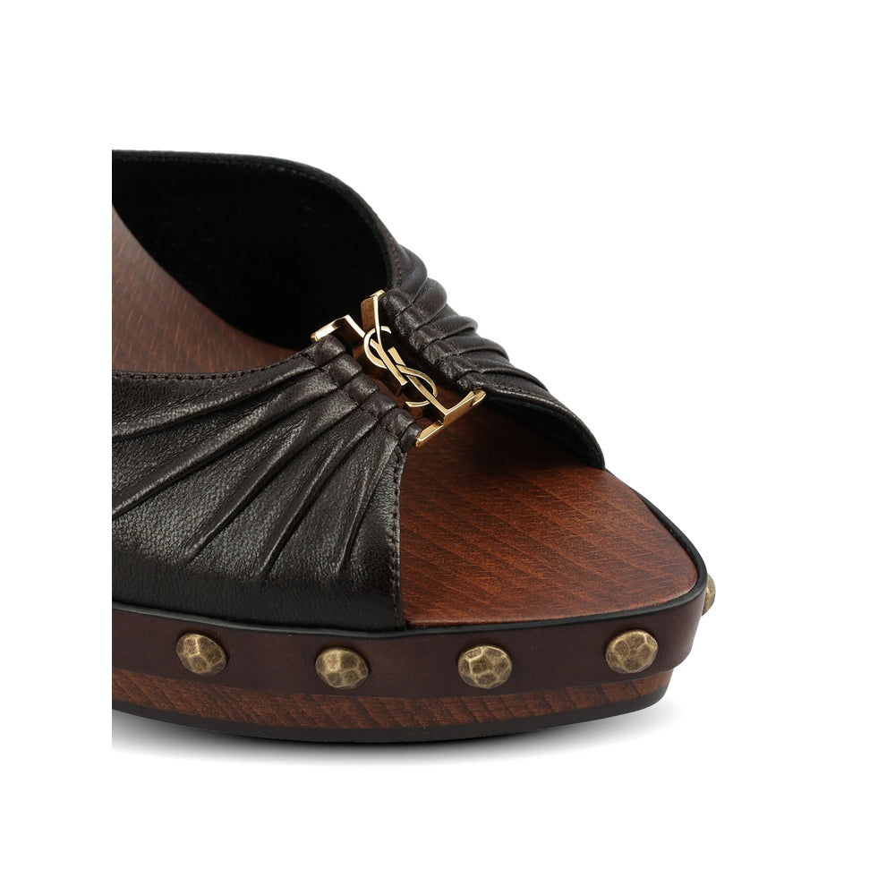 Saint Laurent Brown Shoes Women SAINT LAURENT