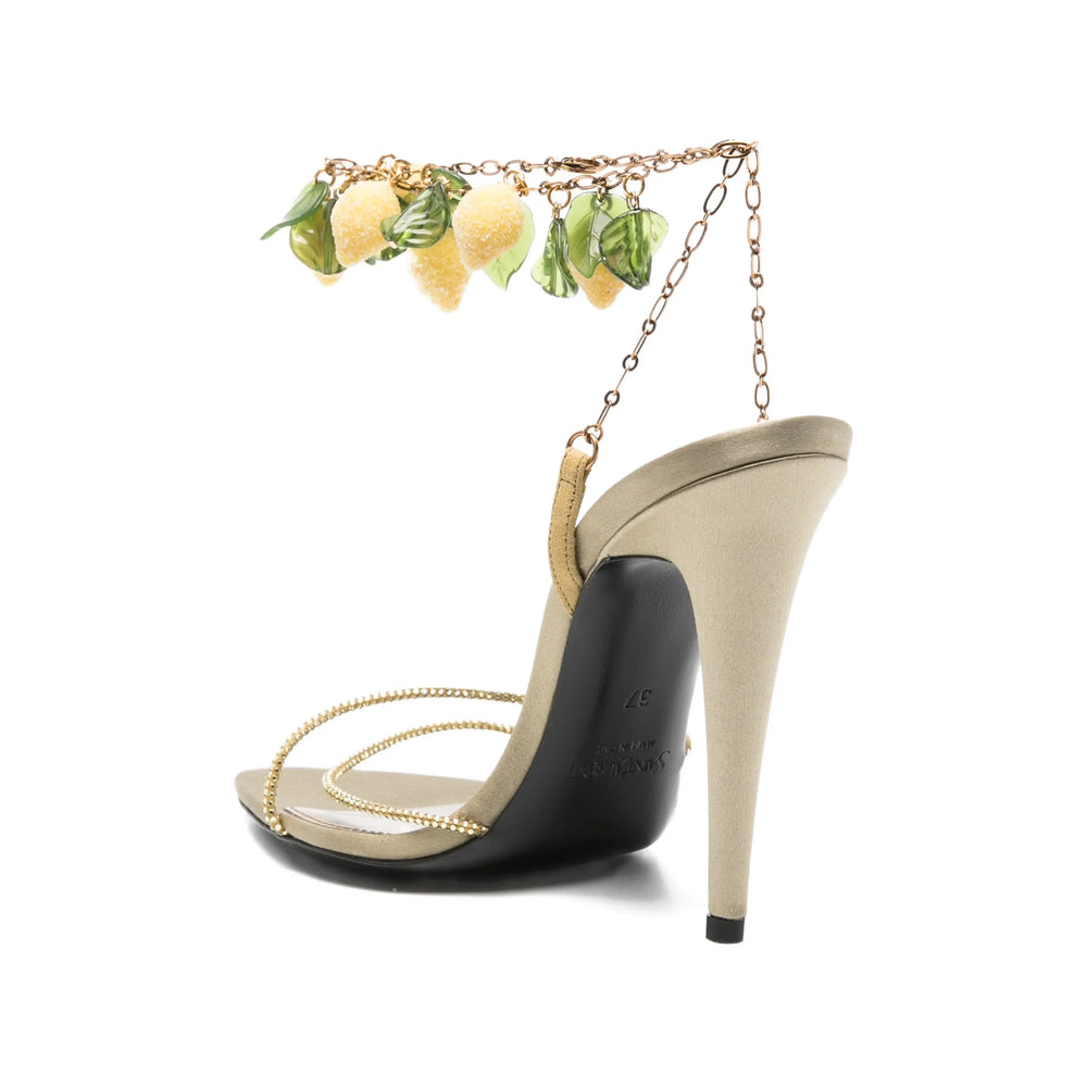 Saint Laurent Green Shoes Women SAINT LAURENT