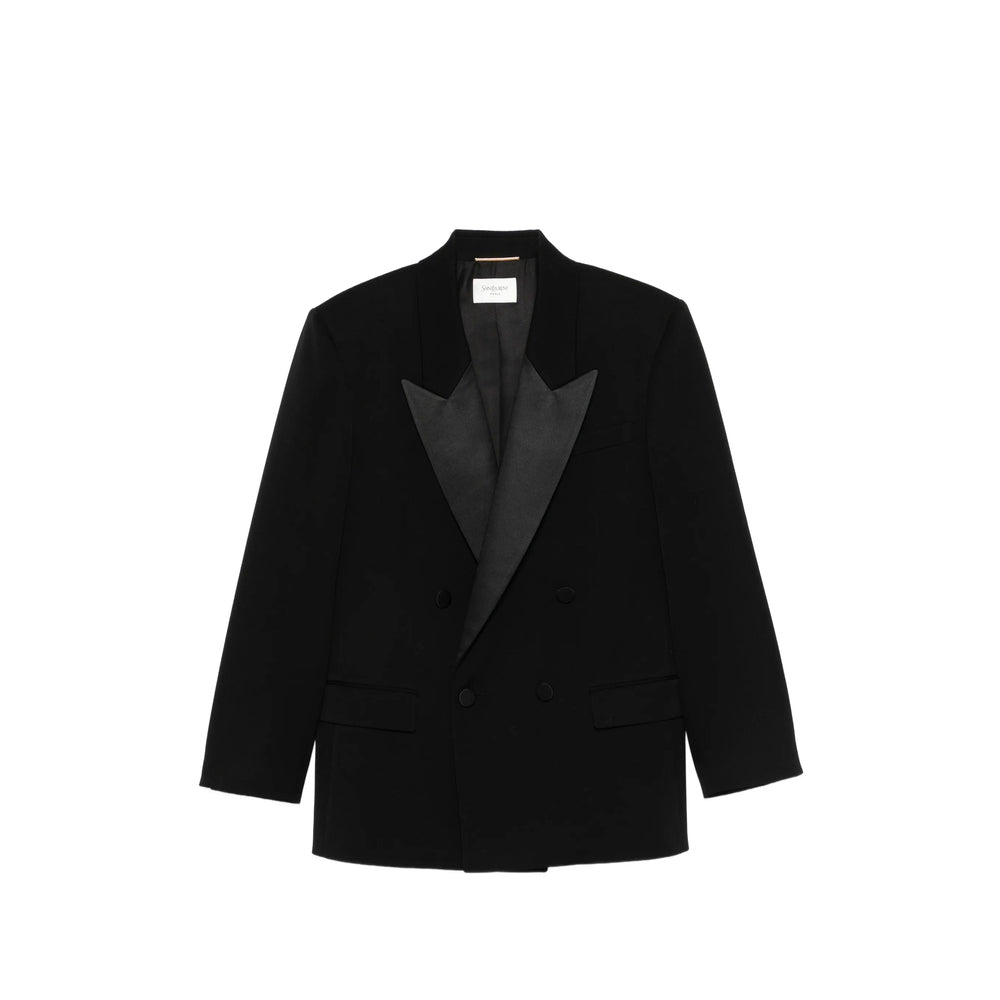 Saint Laurent Black Jackets - Blazers Women SAINT LAURENT