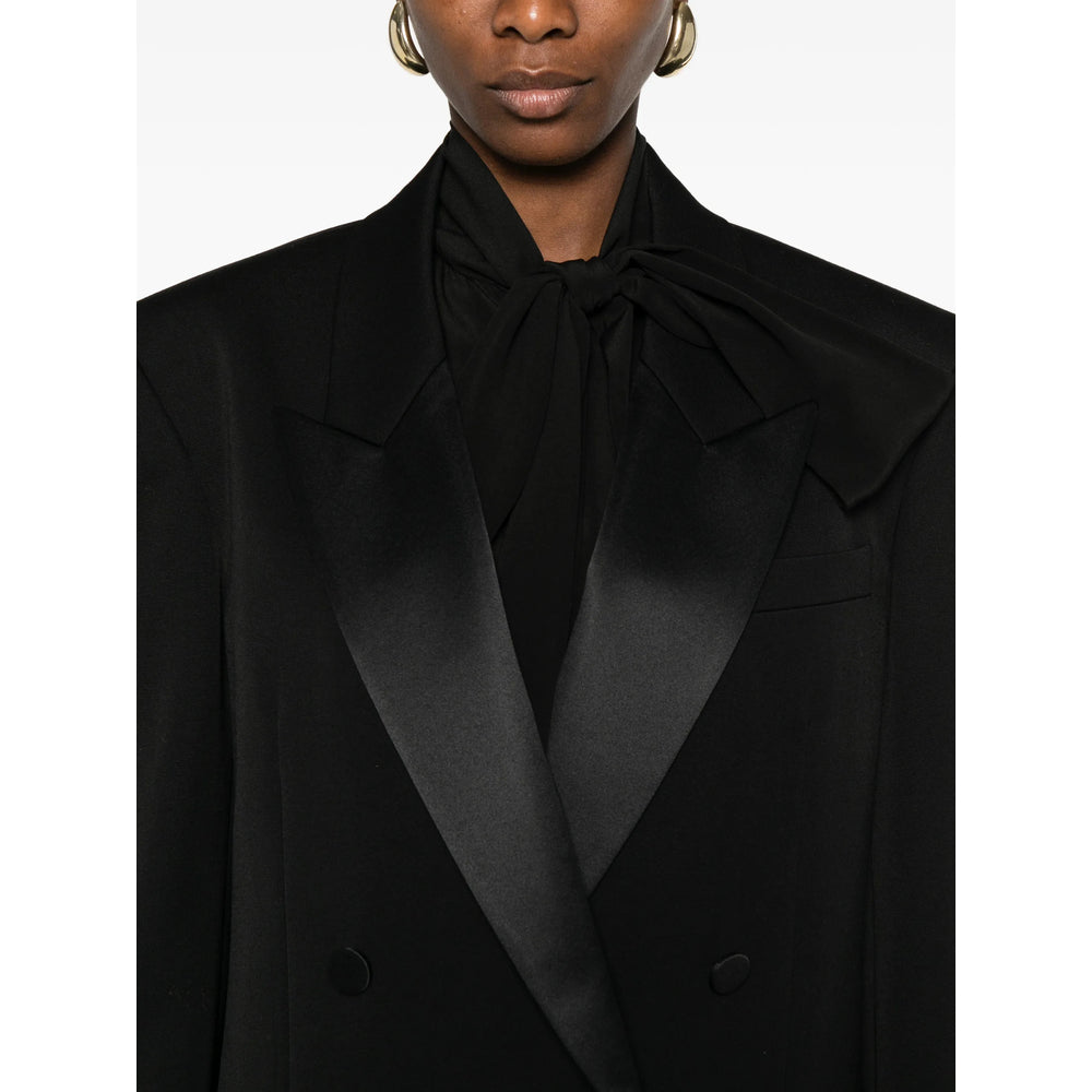 Saint Laurent Black Jackets - Blazers Women SAINT LAURENT