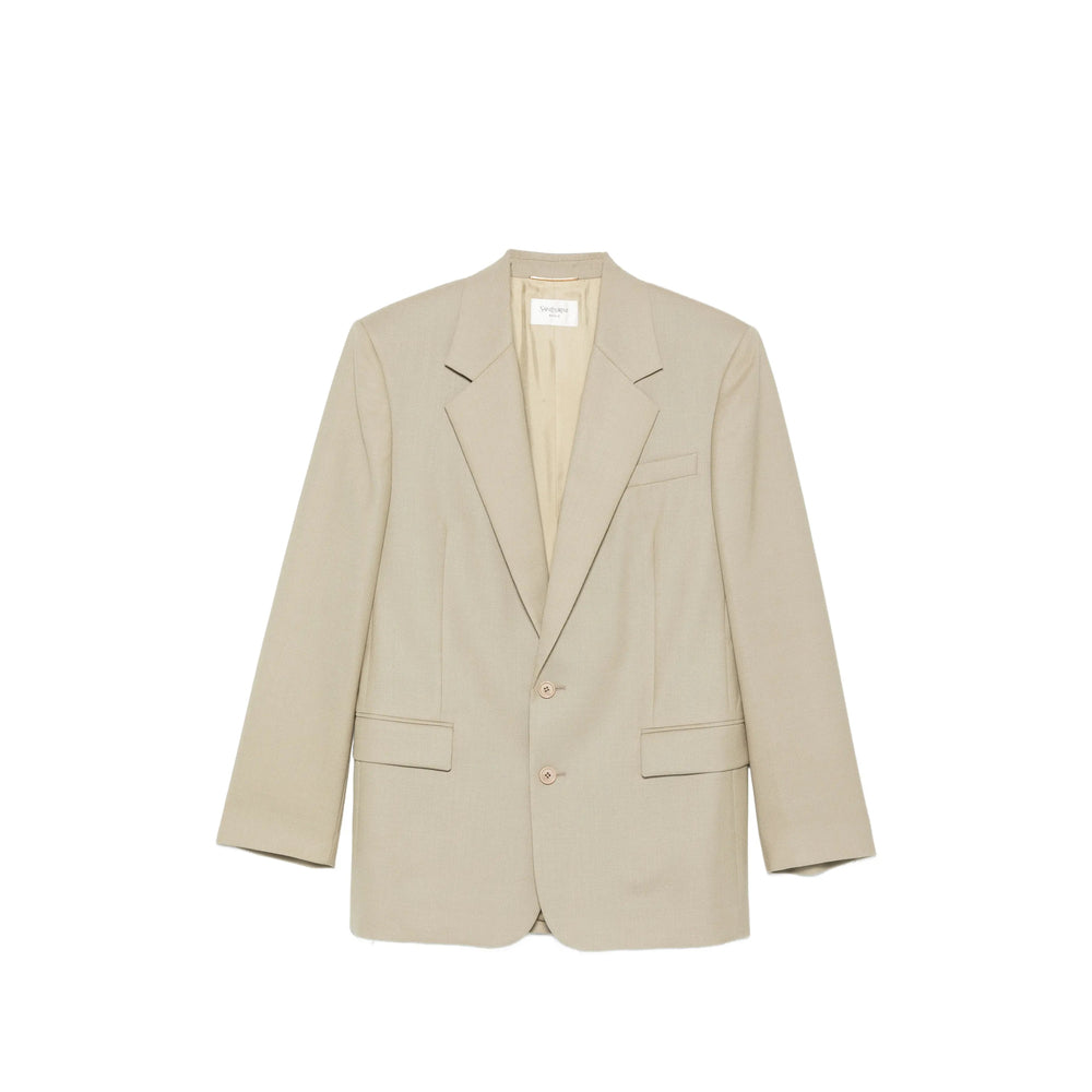 Saint Laurent Green Jackets - Blazers Women SAINT LAURENT