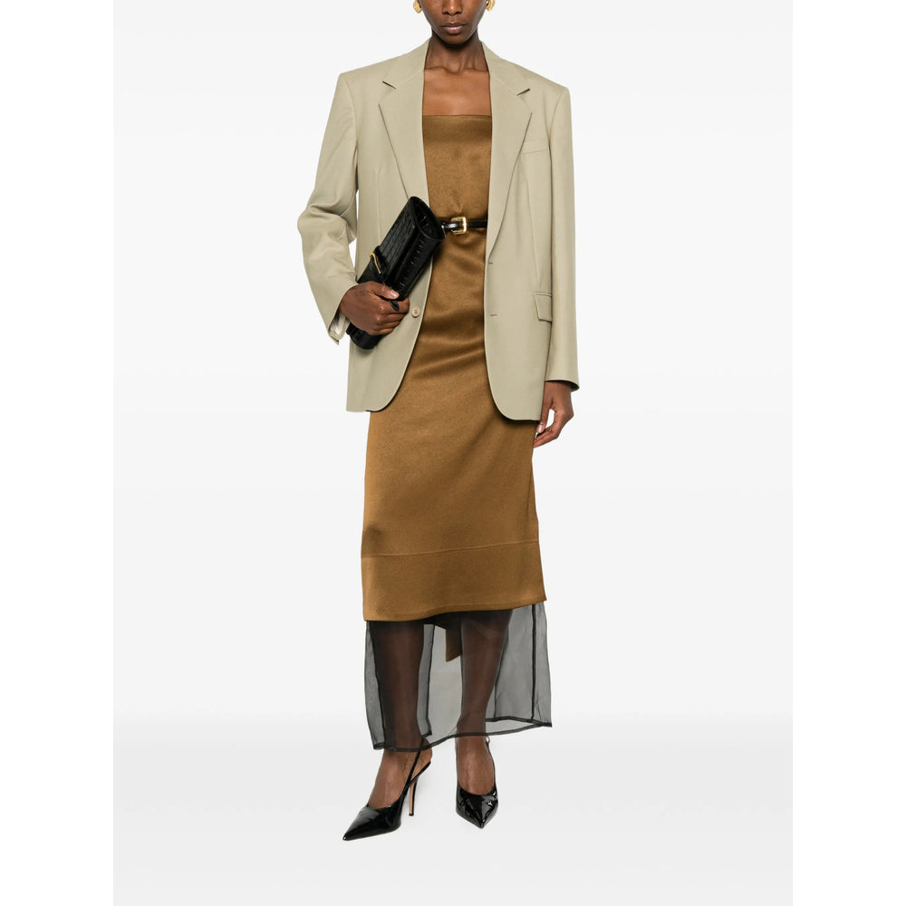 Saint Laurent Green Jackets - Blazers Women SAINT LAURENT