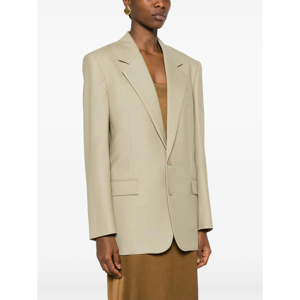 Saint Laurent Green Jackets - Blazers Women SAINT LAURENT