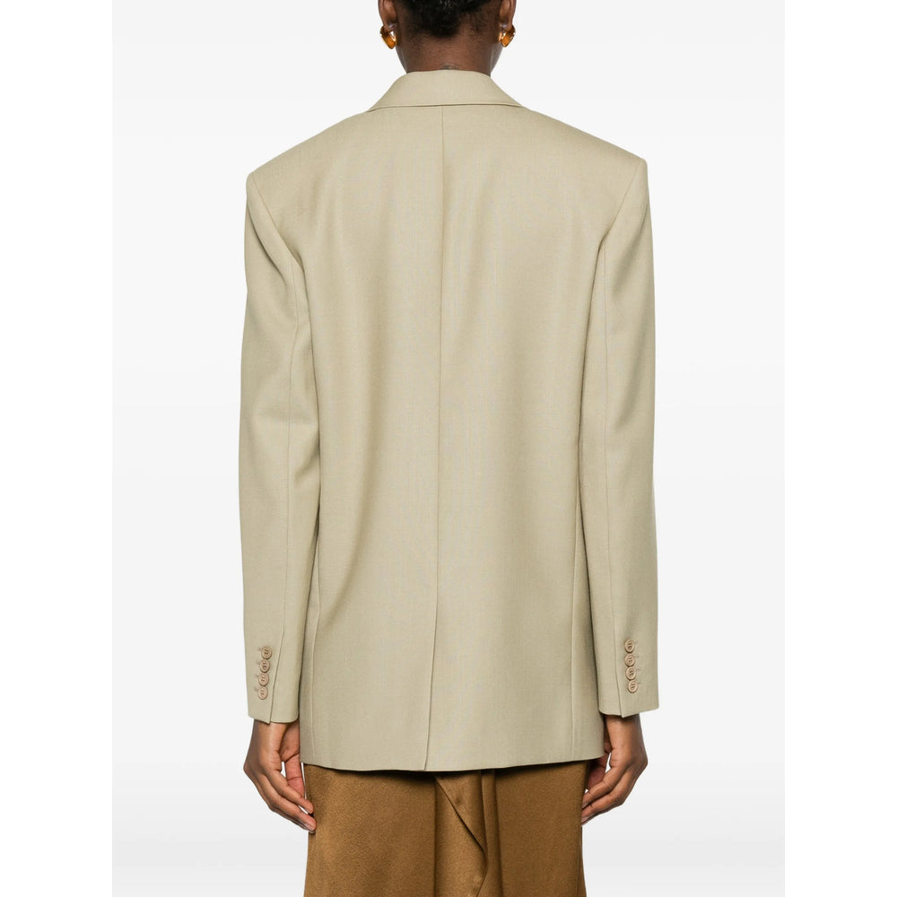 Saint Laurent Green Jackets - Blazers Women SAINT LAURENT