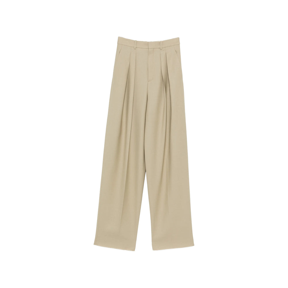 Saint Laurent Neutrals Trousers - Tailored Trousers Women SAINT LAURENT