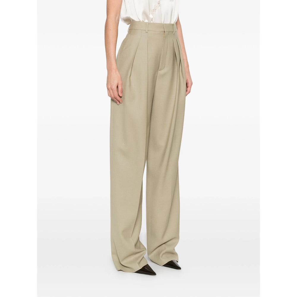 Saint Laurent Neutrals Trousers - Tailored Trousers Women SAINT LAURENT
