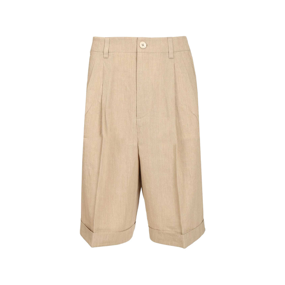 Jacquemus Neutrals Shorts - Tailored Shorts Men