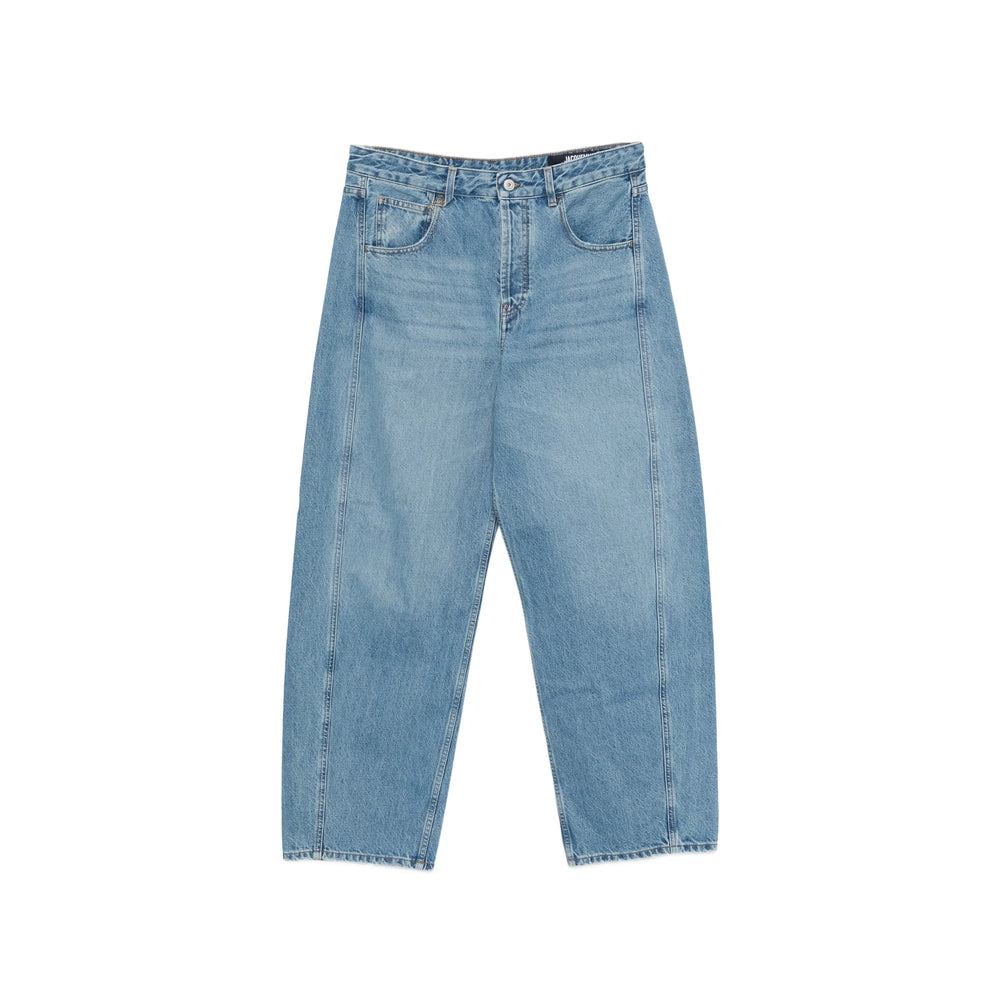 Jacquemus Blue Denim - Loose-Fit Jeans Men JACQUEMUS