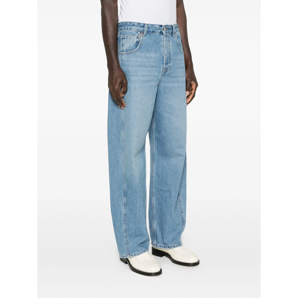Jacquemus Blue Denim - Loose-Fit Jeans Men JACQUEMUS