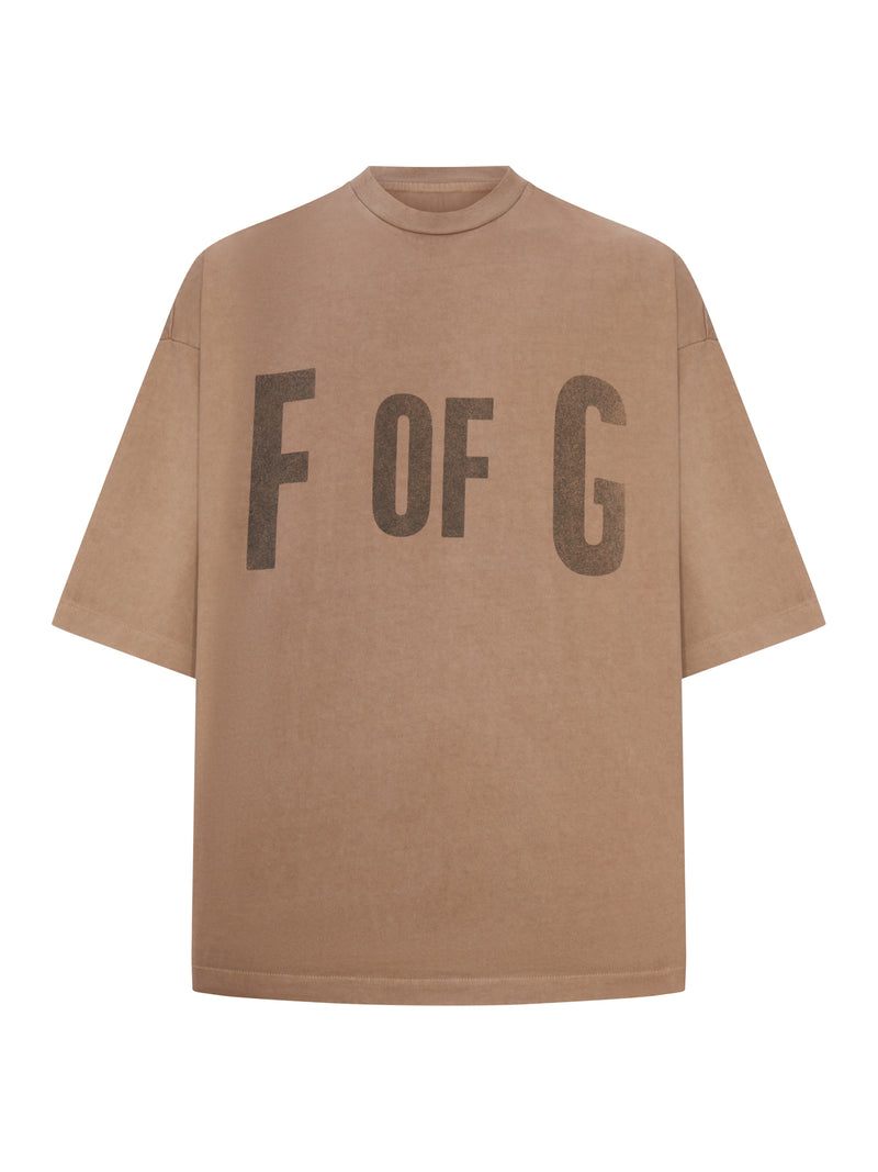 Fear Of God Men Over "F Of G" Cotton T-Shirt FEAR OF GOD