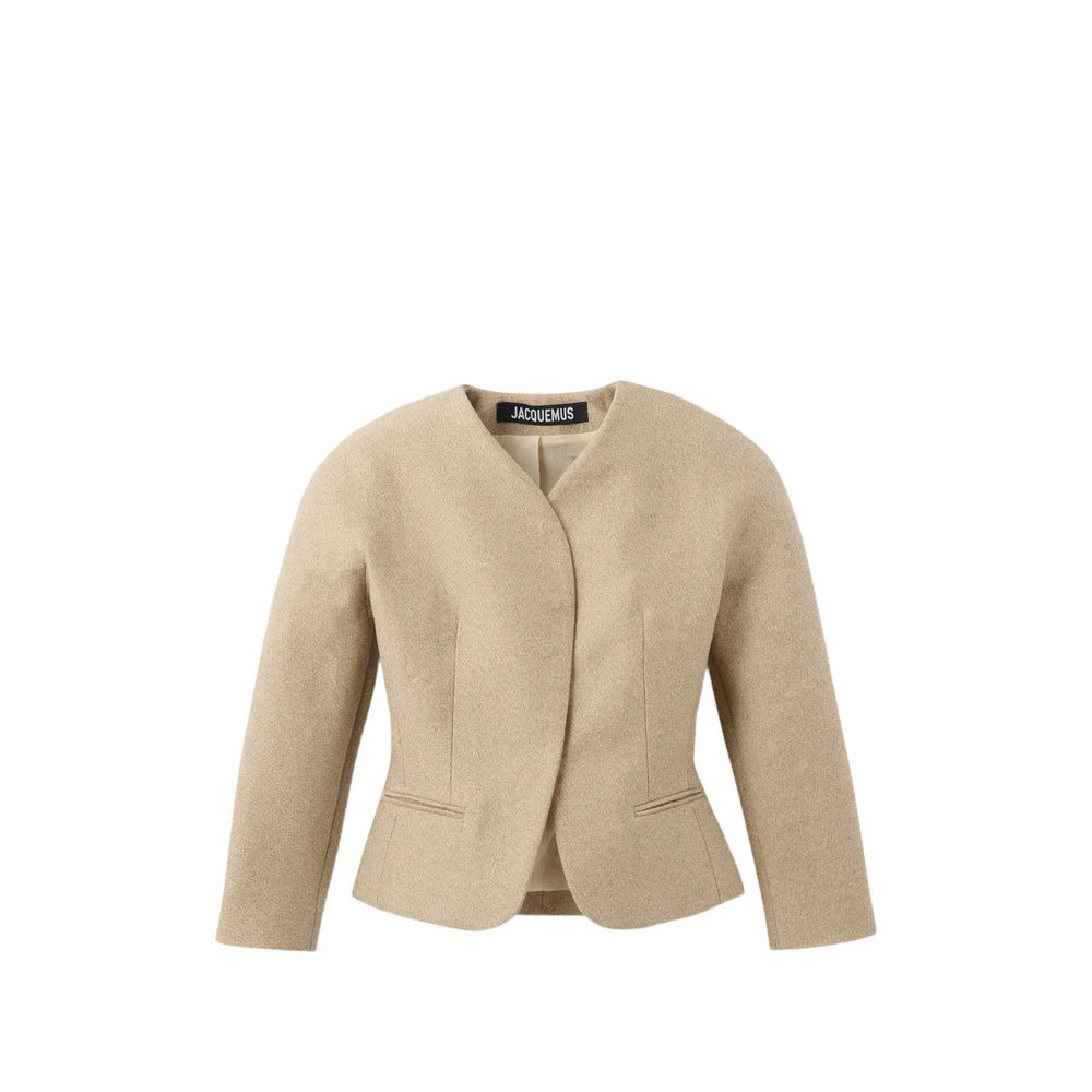 Jacquemus Neutrals Jackets - Cropped Jackets Women JACQUEMUS