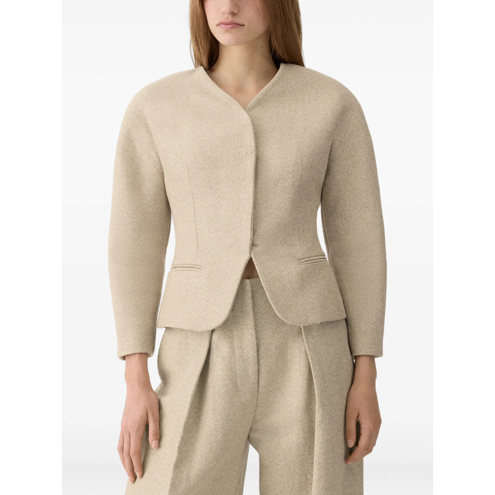Jacquemus Neutrals Jackets - Cropped Jackets Women JACQUEMUS