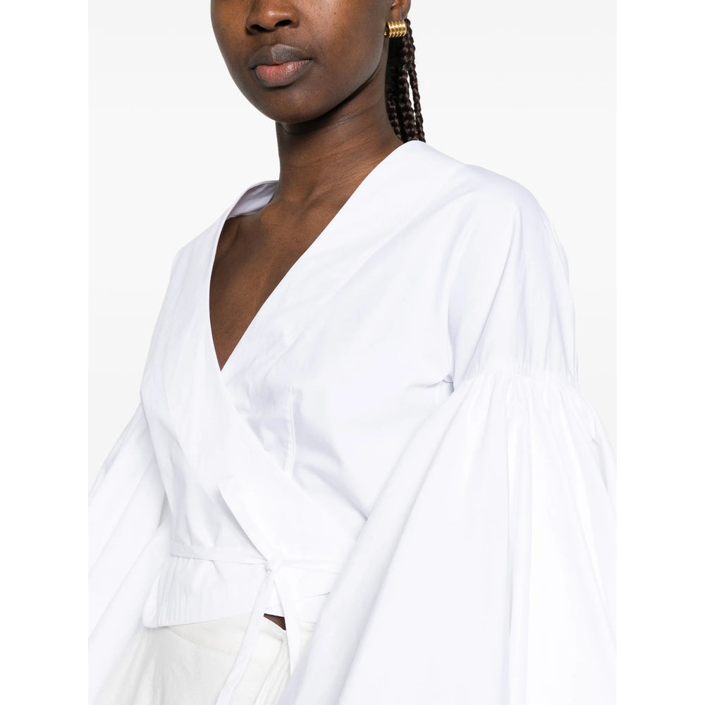 Jacquemus White Tops - Blouses Women JACQUEMUS
