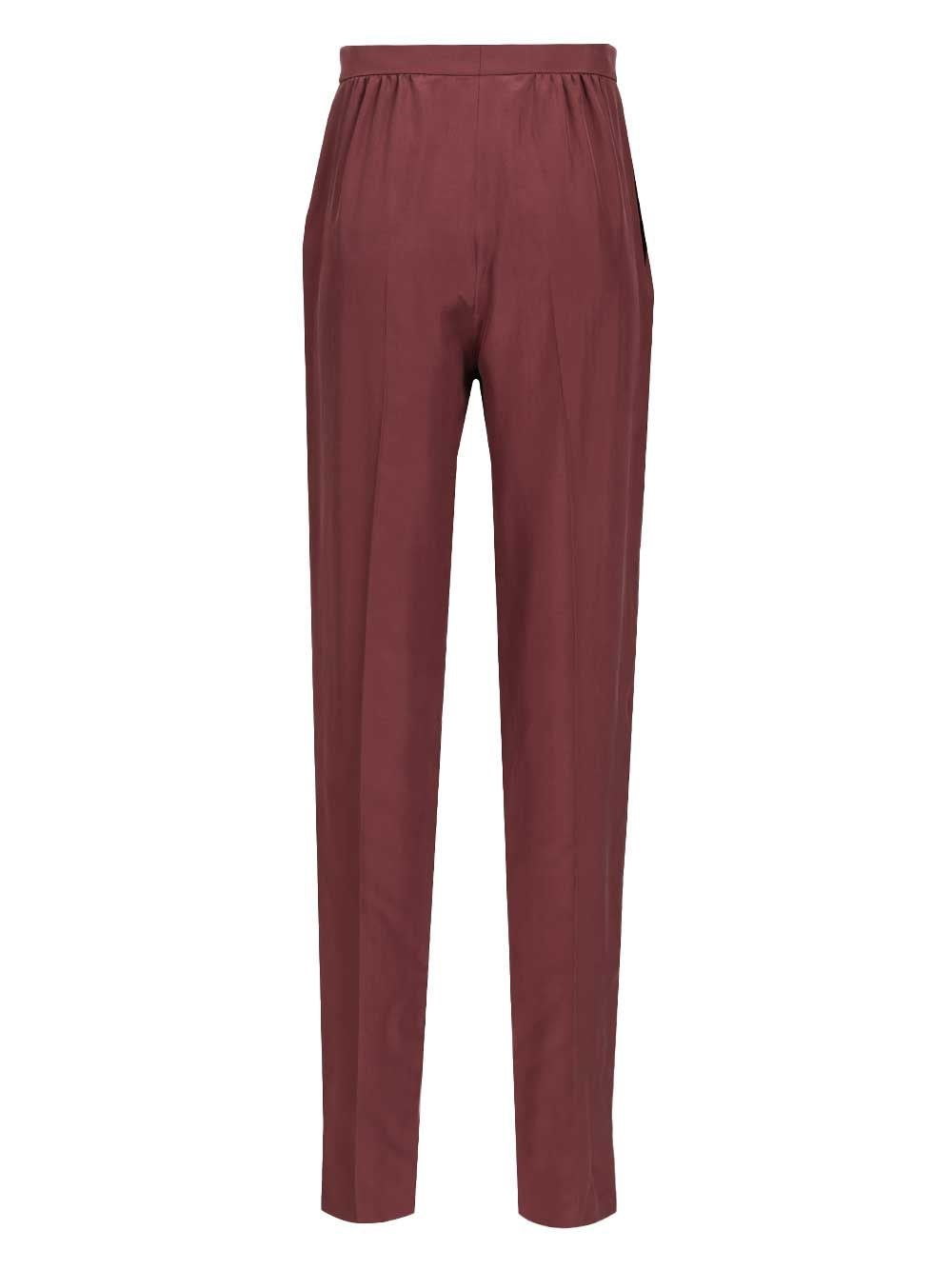 Saint Laurent Women Habutai Silk Trousers SAINT LAURENT